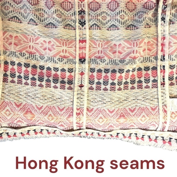 TAHARI by Arthur S Levine Bohemian Print Fringe Open Front Jacket Blazer - Picture 10 of 12